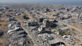 İsrail'in Gazze'nin Tel el-Hava Mahallesi'nde bıraktığı yıkım