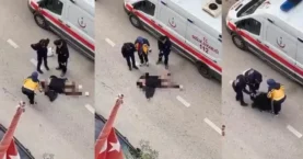 SON DAKİKA... Bursa'da şaşkına çeviren görüntü! Genç kadın bir anda kendini yere attı: Kimse ne yaptığını anlayamadı!