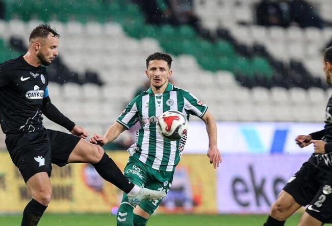 Konyaspor ile Çaykur Rizespor’un mücadelesinde kazanan çıkmadı