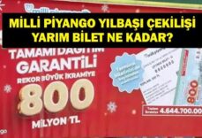 YARIM BİLET FİYATI 2026 MİLLİ PİYANGO YILBAŞI ÇEKİLİŞİ: Yarım Bilet Ne Kadar? MPİ 2026 Yılbaşı Çekilişi Yarım Bilet Fiyatı...