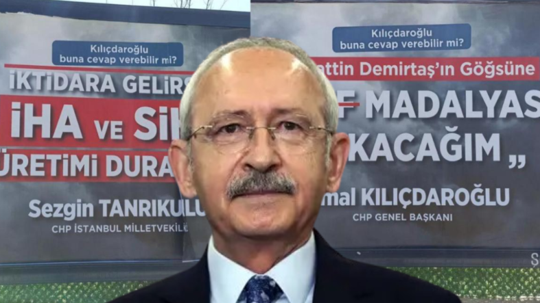 Billboardlarda hedef gösterilen Kılıçdaroğlu, Cumhur İttifakı’yla aynı çizgide