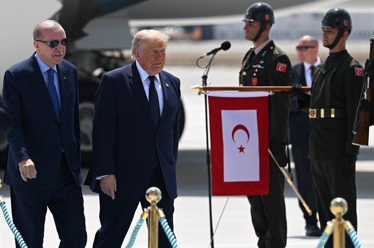 Cumhurbaşkanı Erdoğandan ABD Başkanı Trumpa sıcak karşılama