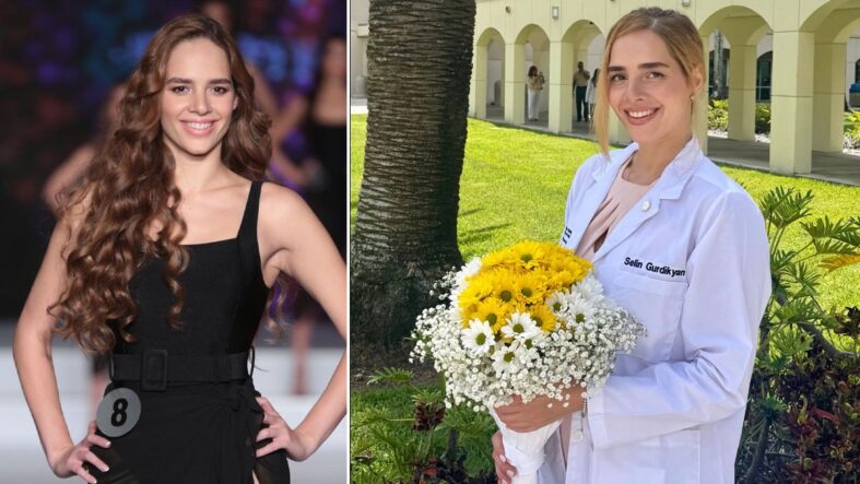Podyumlardan doktorluğa: Tescilli güzel beyaz önlüğünü giydi